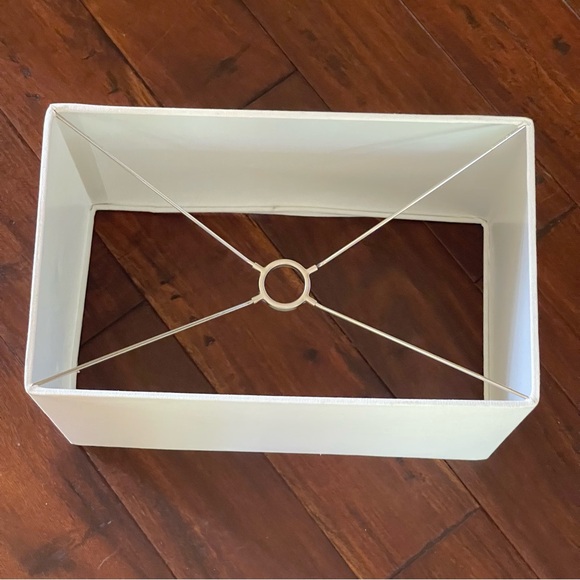 White Rectangular Lamp Shade - Picture 2 of 16